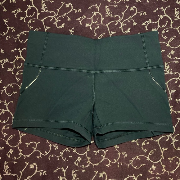 Lululemon Women's dark green Athletic Shorts - Picture 1 of 3